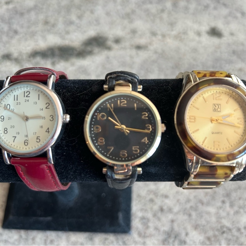 Watch Lot- Black, Rose Gold, Burgundy, Gold - Picture 5 of 12